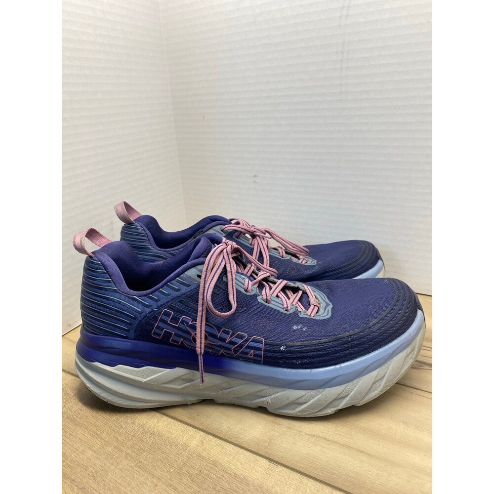 HOKA One One Bondi 6 Women's Size 11 Walking Running Marlin Blue Ribbon